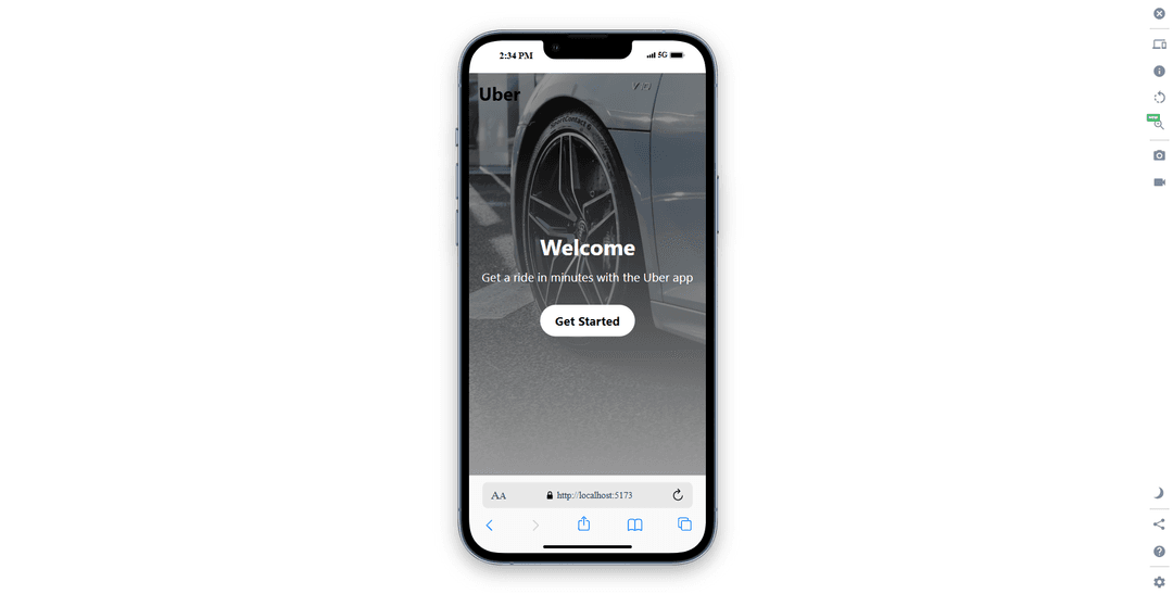 Uber Web Clone